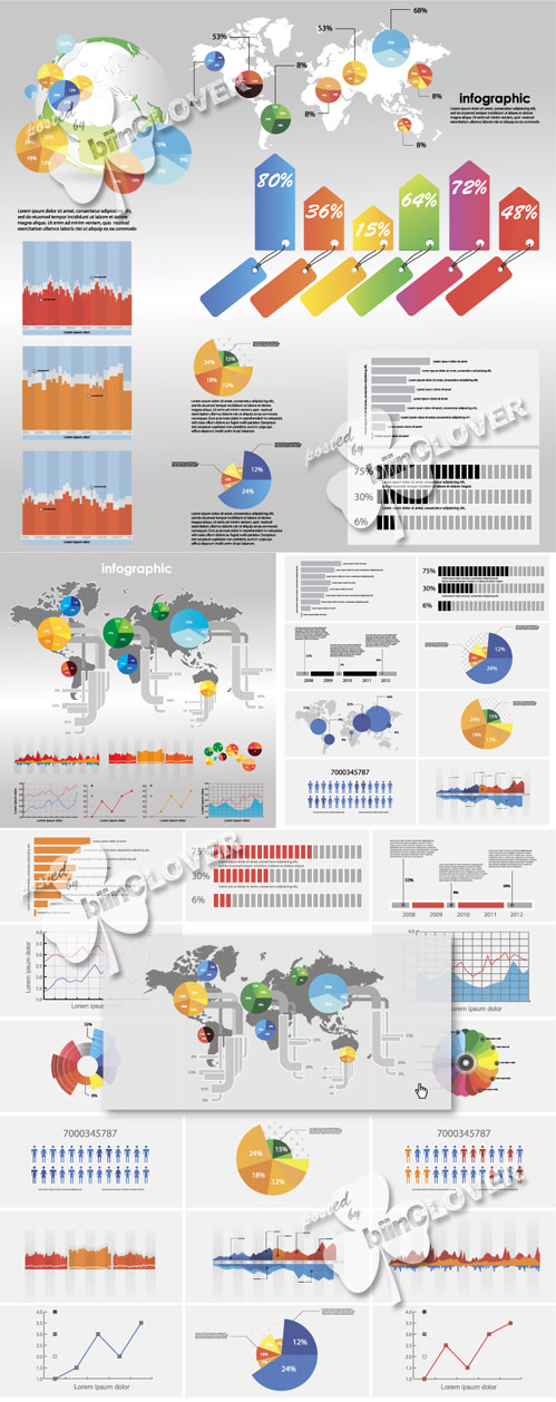 Infographic vector illustrations 0134