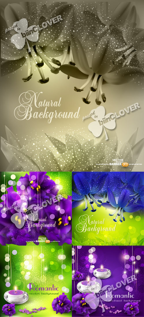 Romantic background with flowers 0135