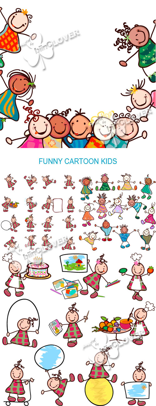 Funny cartoon kids 0138