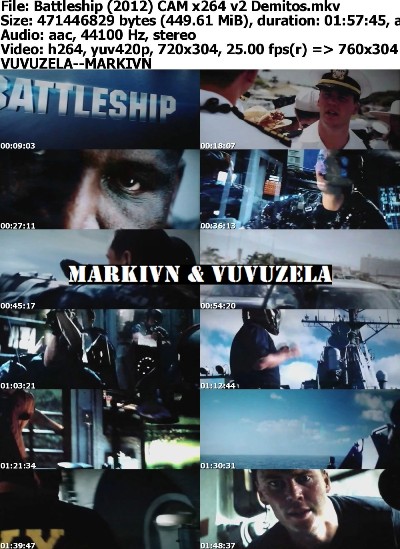 Battleship (2012) CAM x264 v2 Demitos