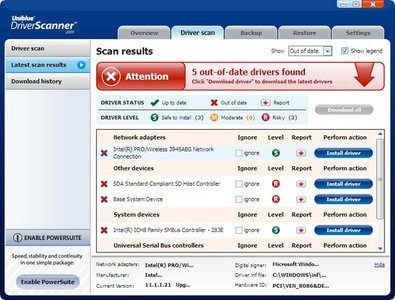 Uniblue DriverScanner 2012 4.0.7.1