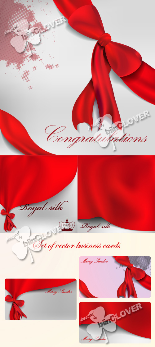 Gift cards with ribbon 0144