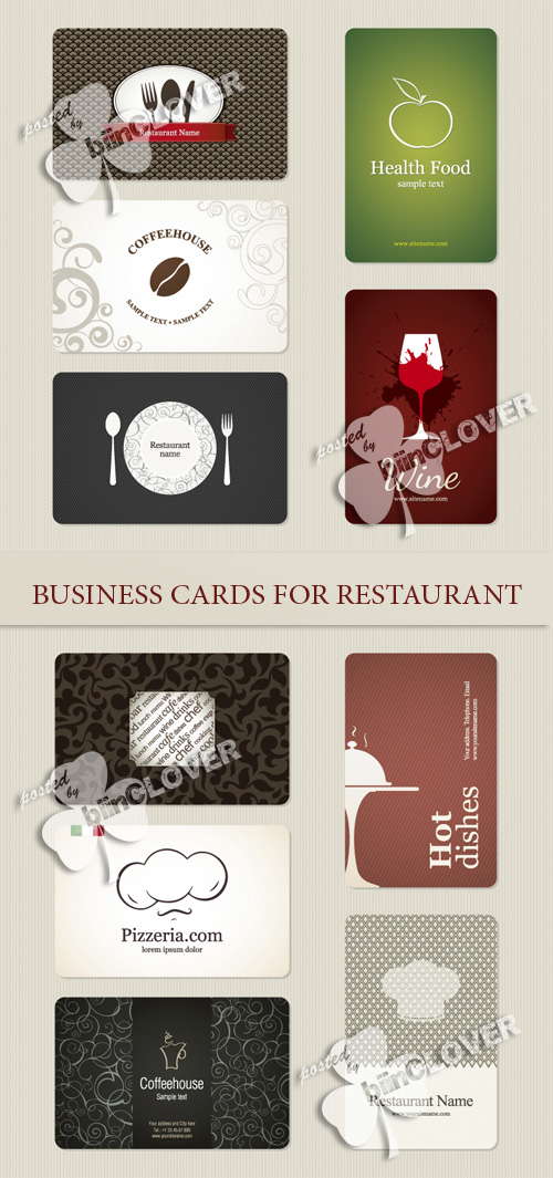 Business cards for restaurant 0146
