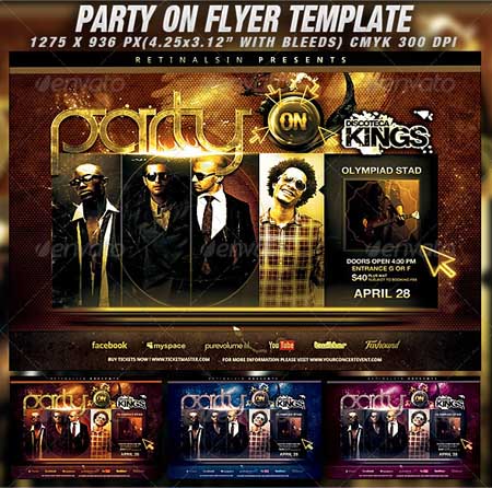 Graphicriver - Party On Flyer Poster Template