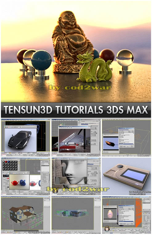 Tensun3D 3ds Max Tutorials Pack