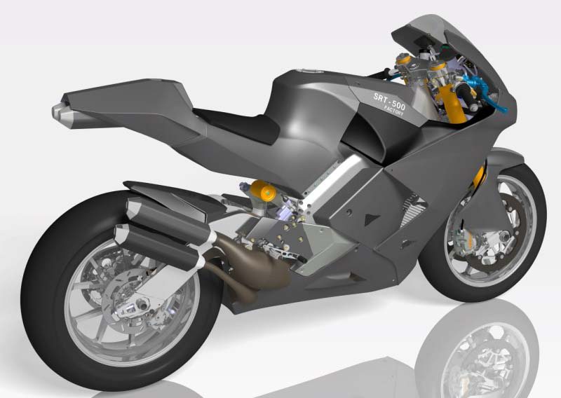 Гоночный двухтактный мотоцикл Suter 500 Factory V4