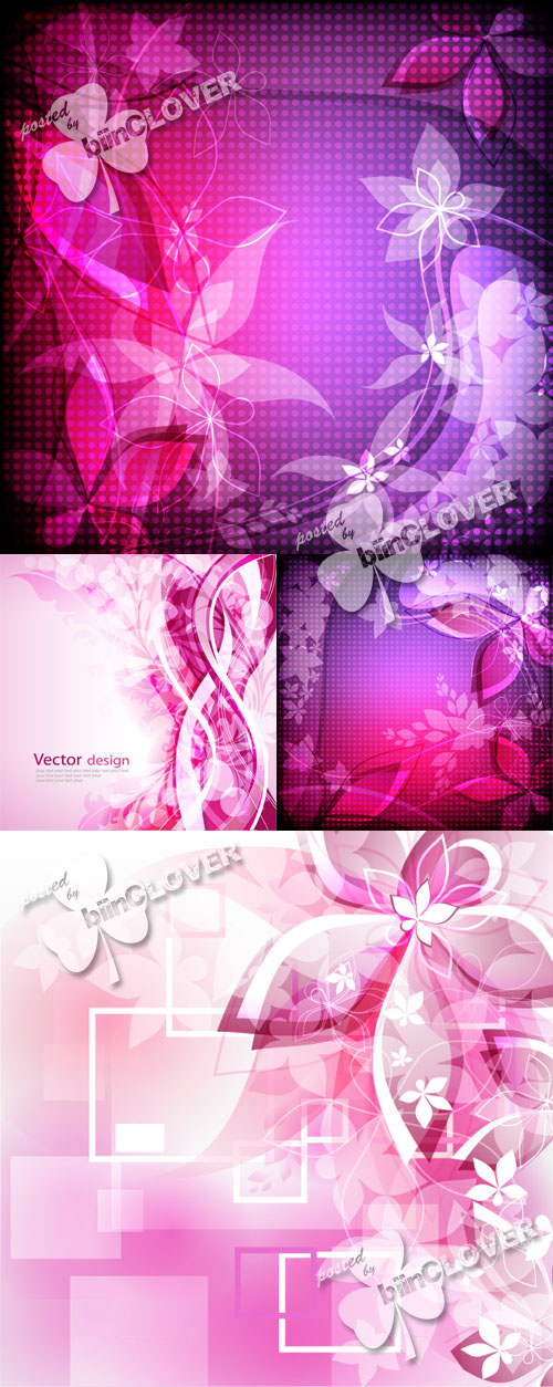 Pink floral background 0165