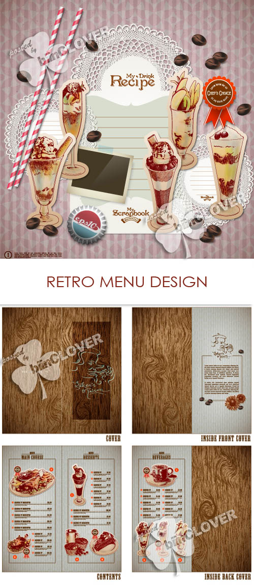 Retro menu design 0173