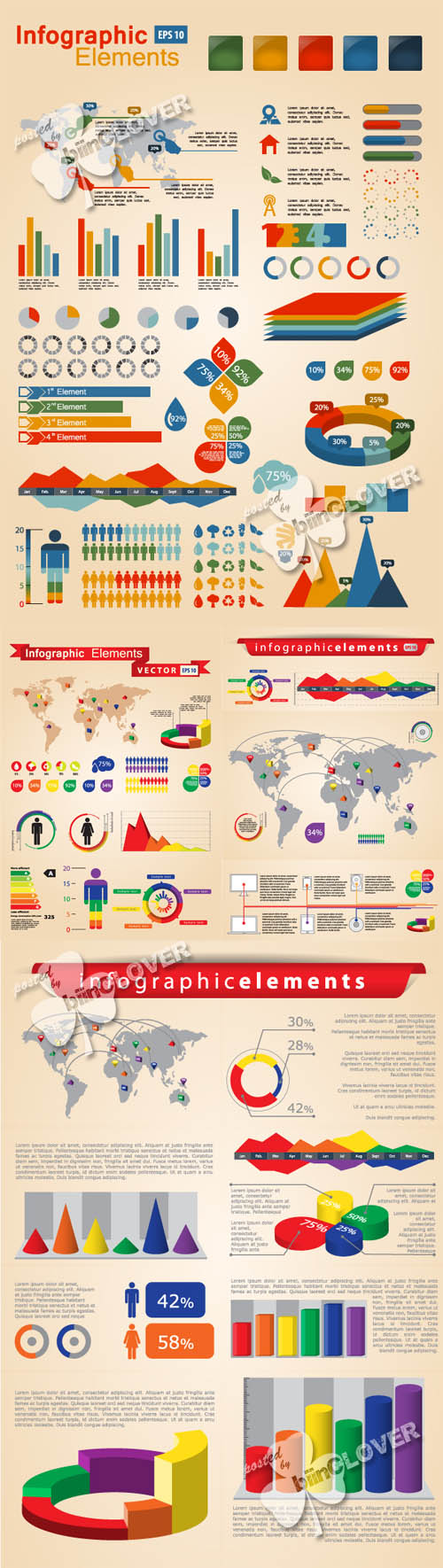 Set of infographic elements 0173