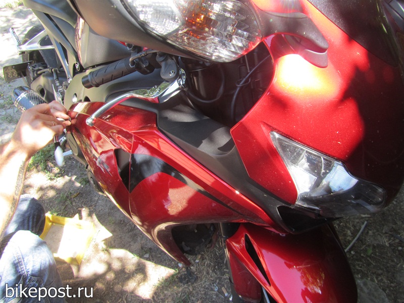 Проблема на мотоцикле Honda CBR1000RR Fireblade 2008
