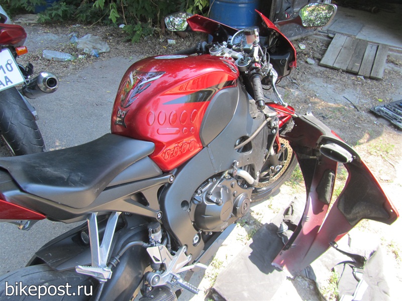 Проблема на мотоцикле Honda CBR1000RR Fireblade 2008